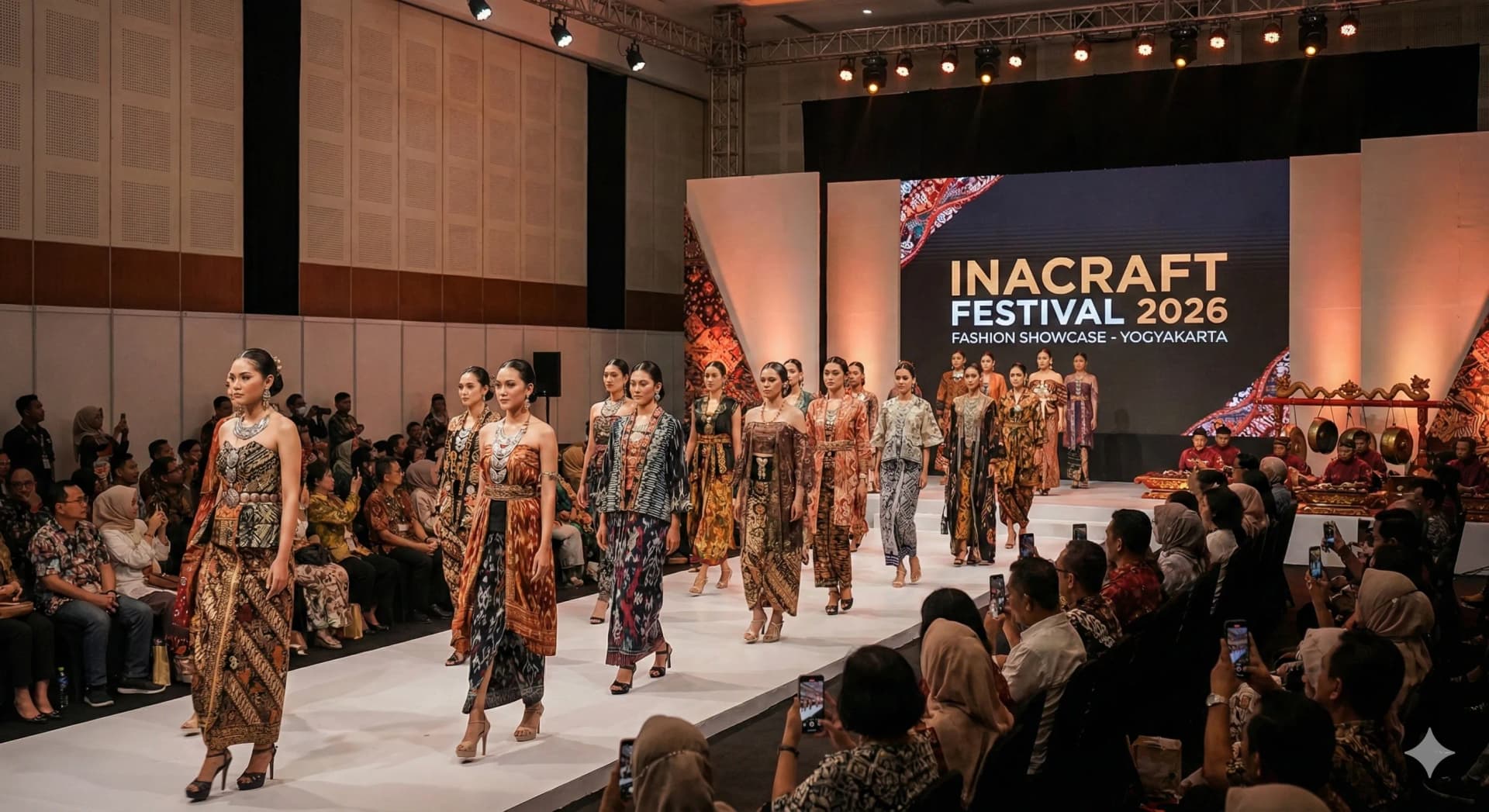 INACRAFT Festival Culture & Experience - Fashion show, pertunjukan budaya, workshop, live craft demo, dan pengalaman interaktif bagi pengunjung.